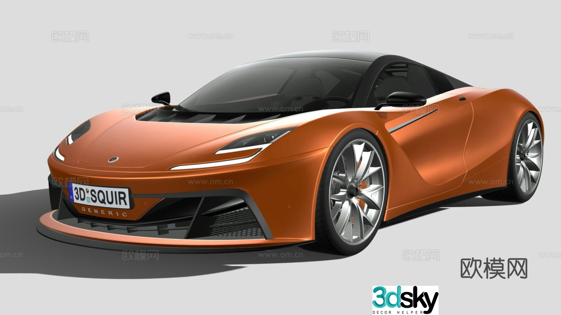 car sports car supercar 3d model