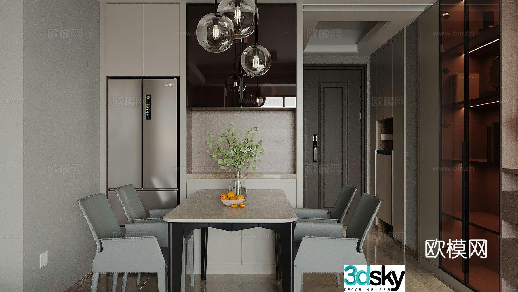 Modern restaurant 3d model