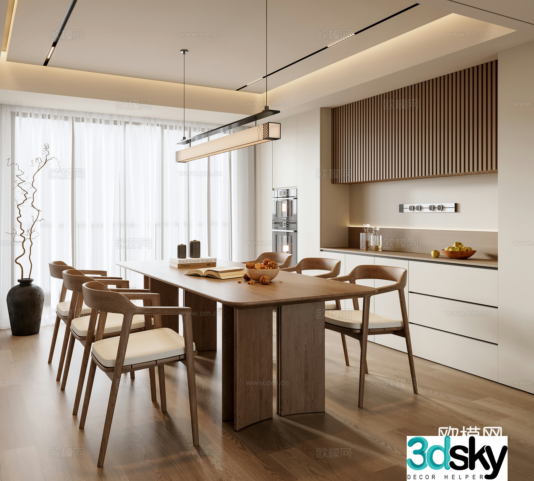 New Chinese restaurant 3d model
