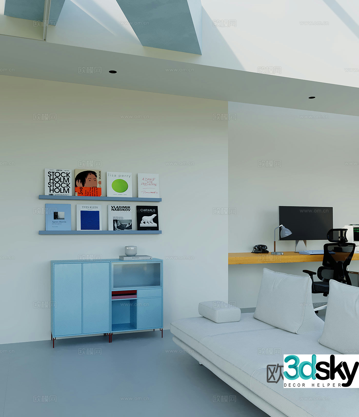 Modern living room 3d model