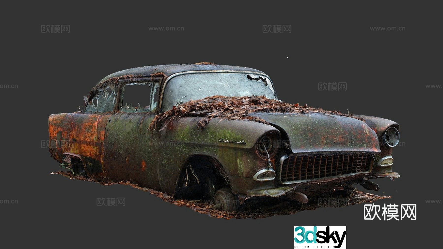 scrap car 3d model