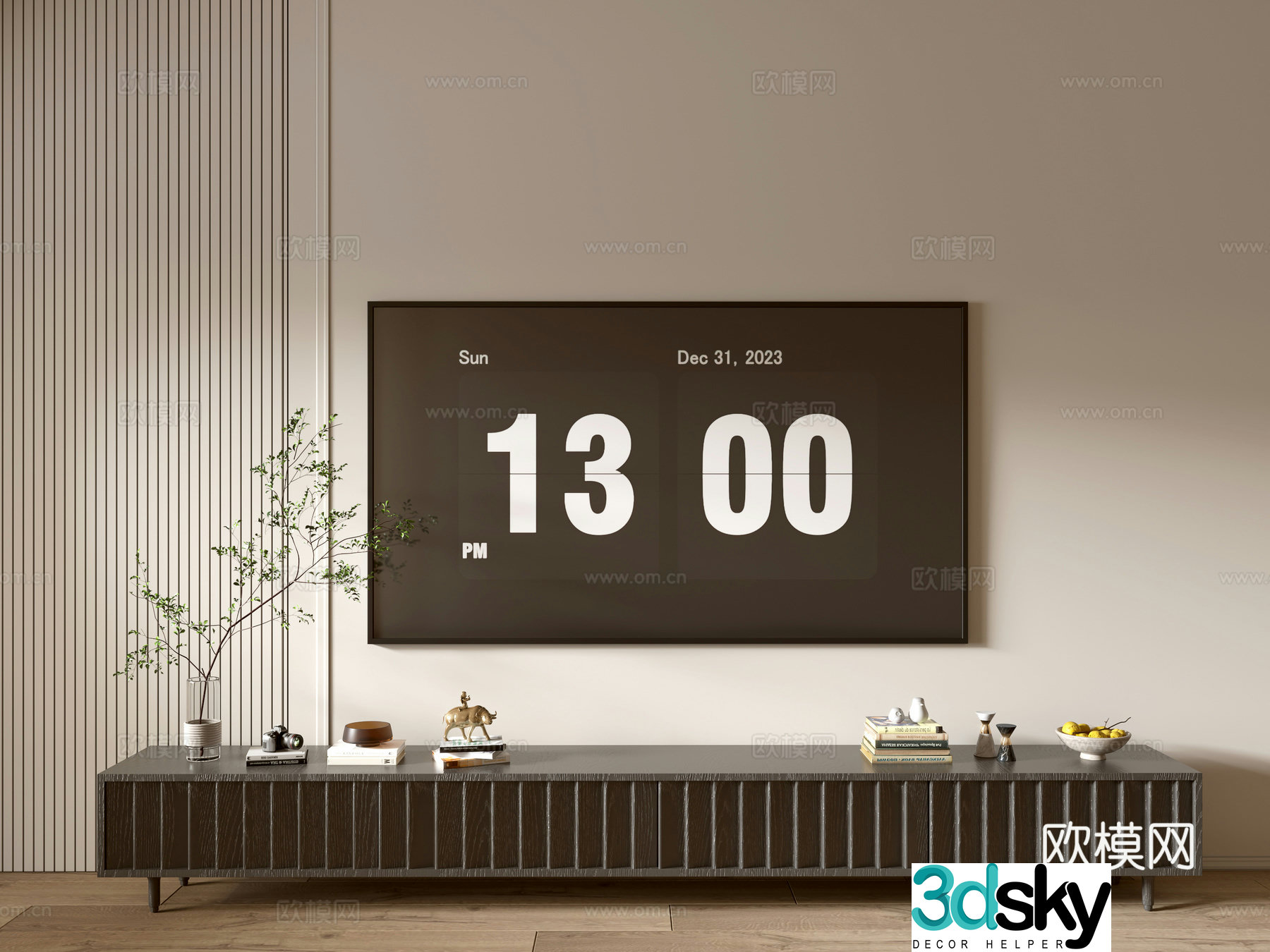 Modern TV cabinet 3d model