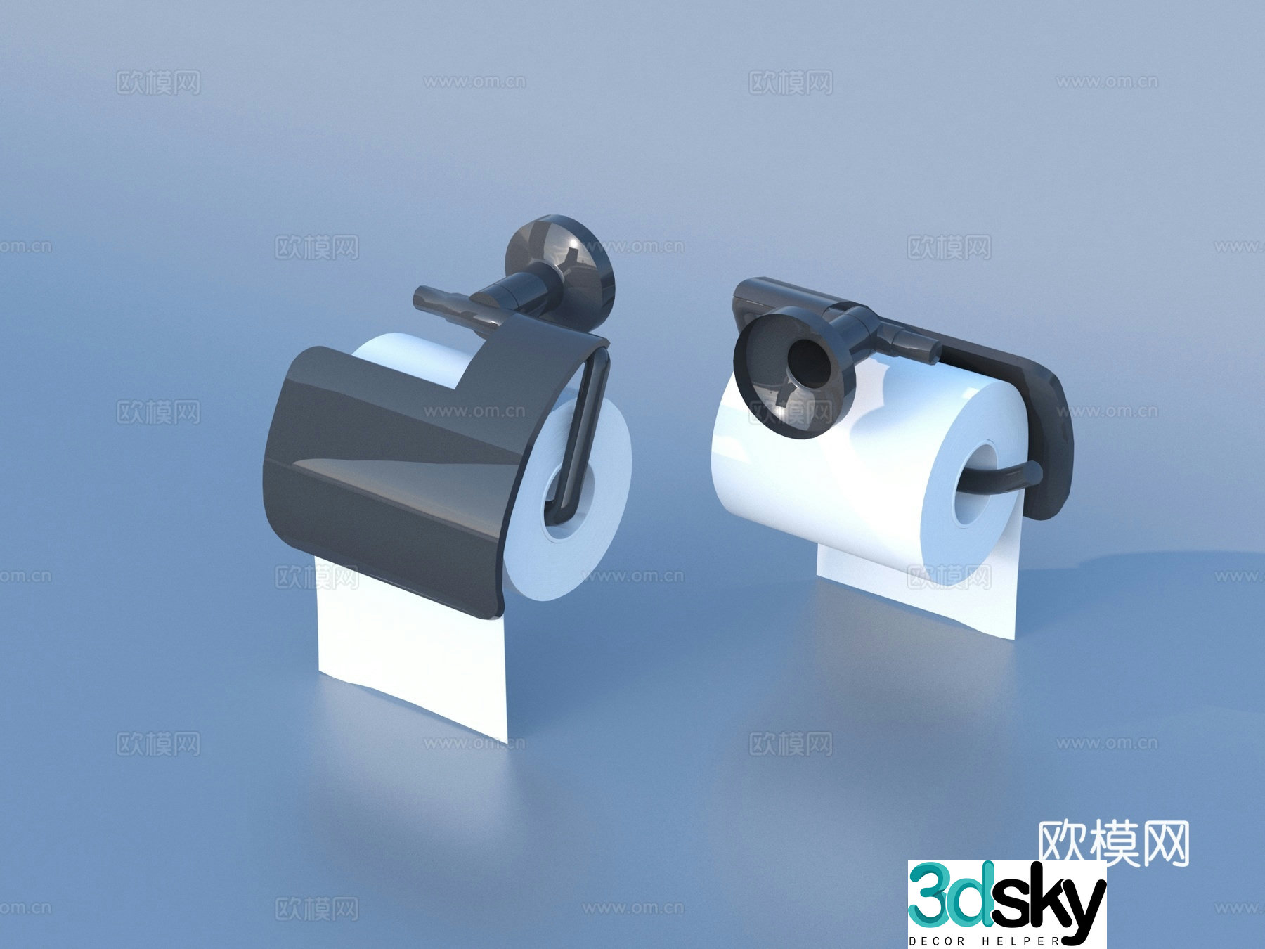 Toilet paper toilet paper roll paper towel 3D model