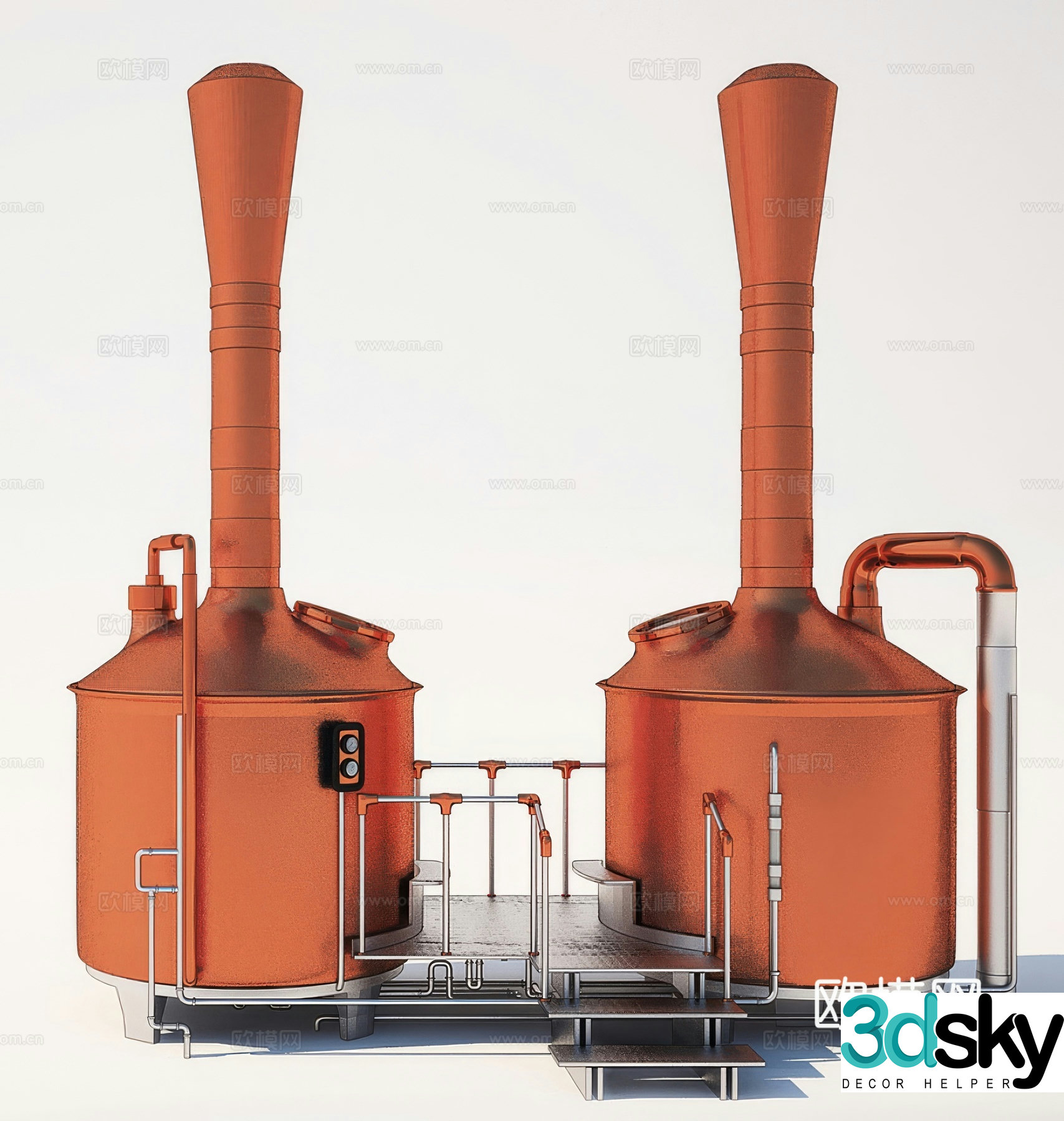 Craft beer machine 3d model