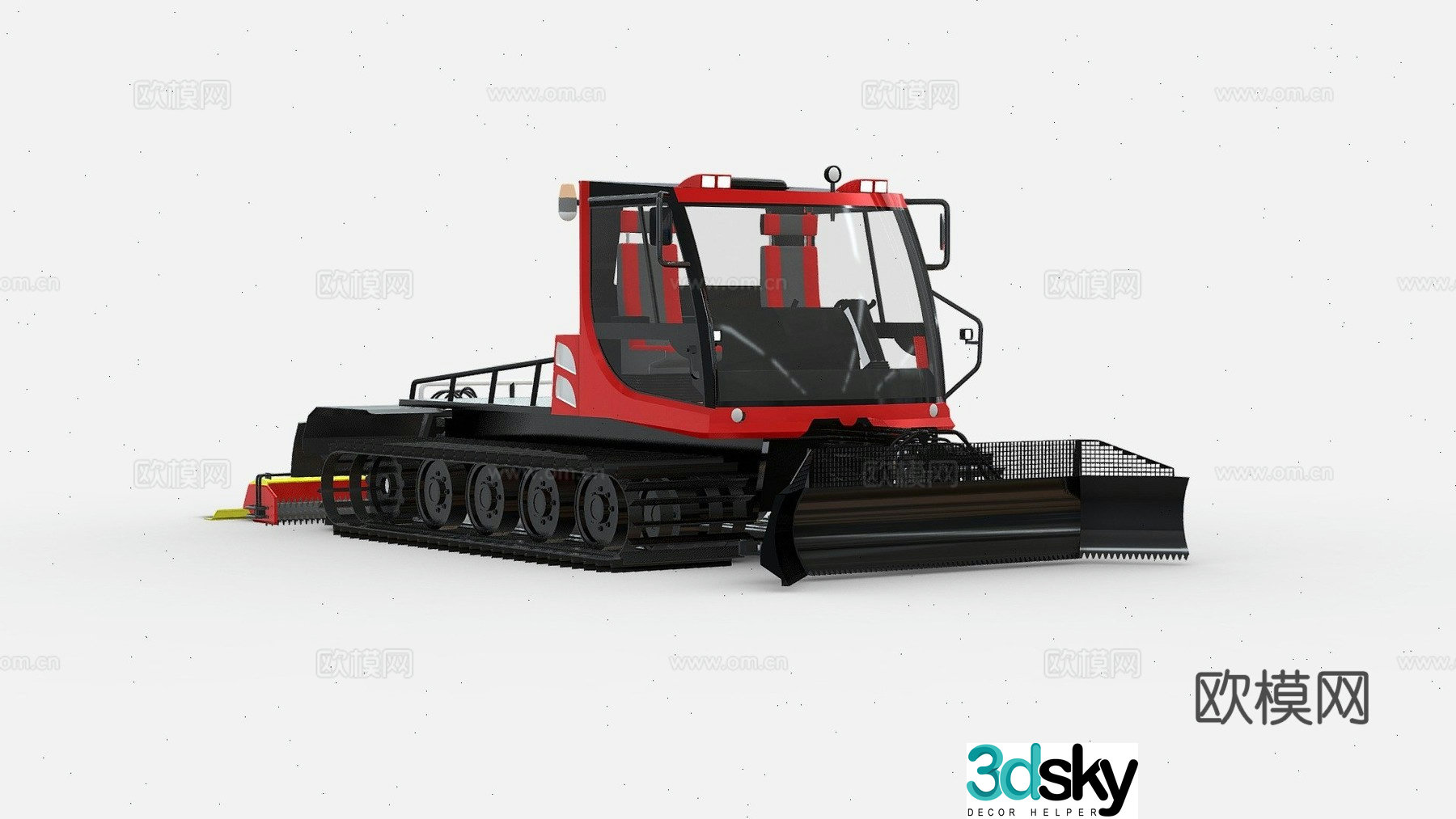 Engineering vehicle road roller 3d model
