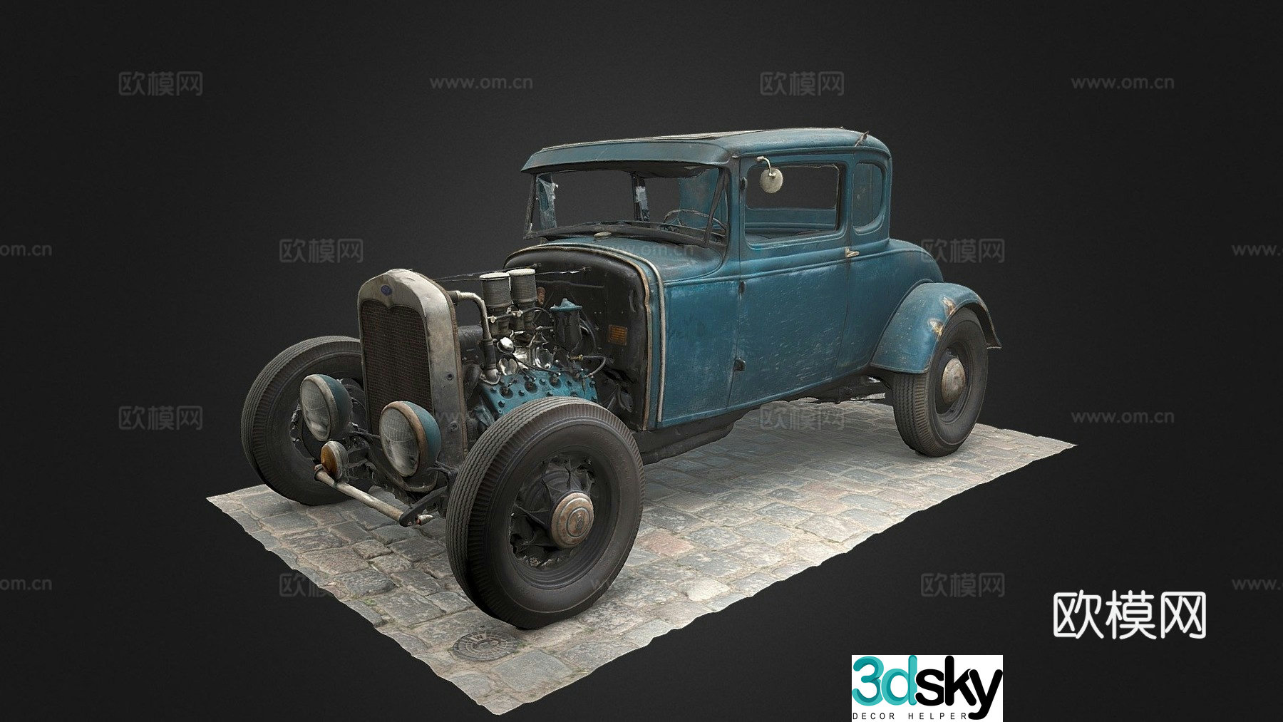 Ford modified car 3d model
