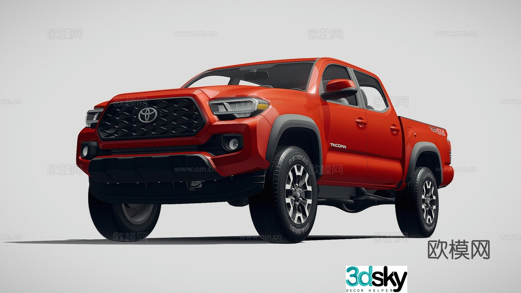 toyota pickup truck 3d model