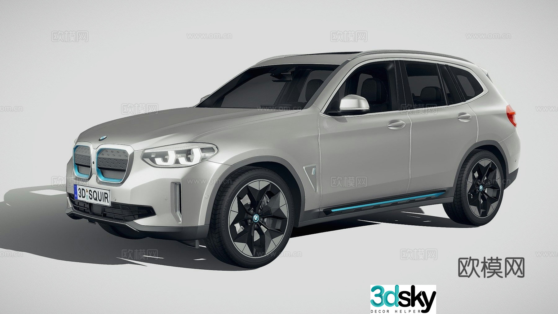 BMW IX3 car 3d model