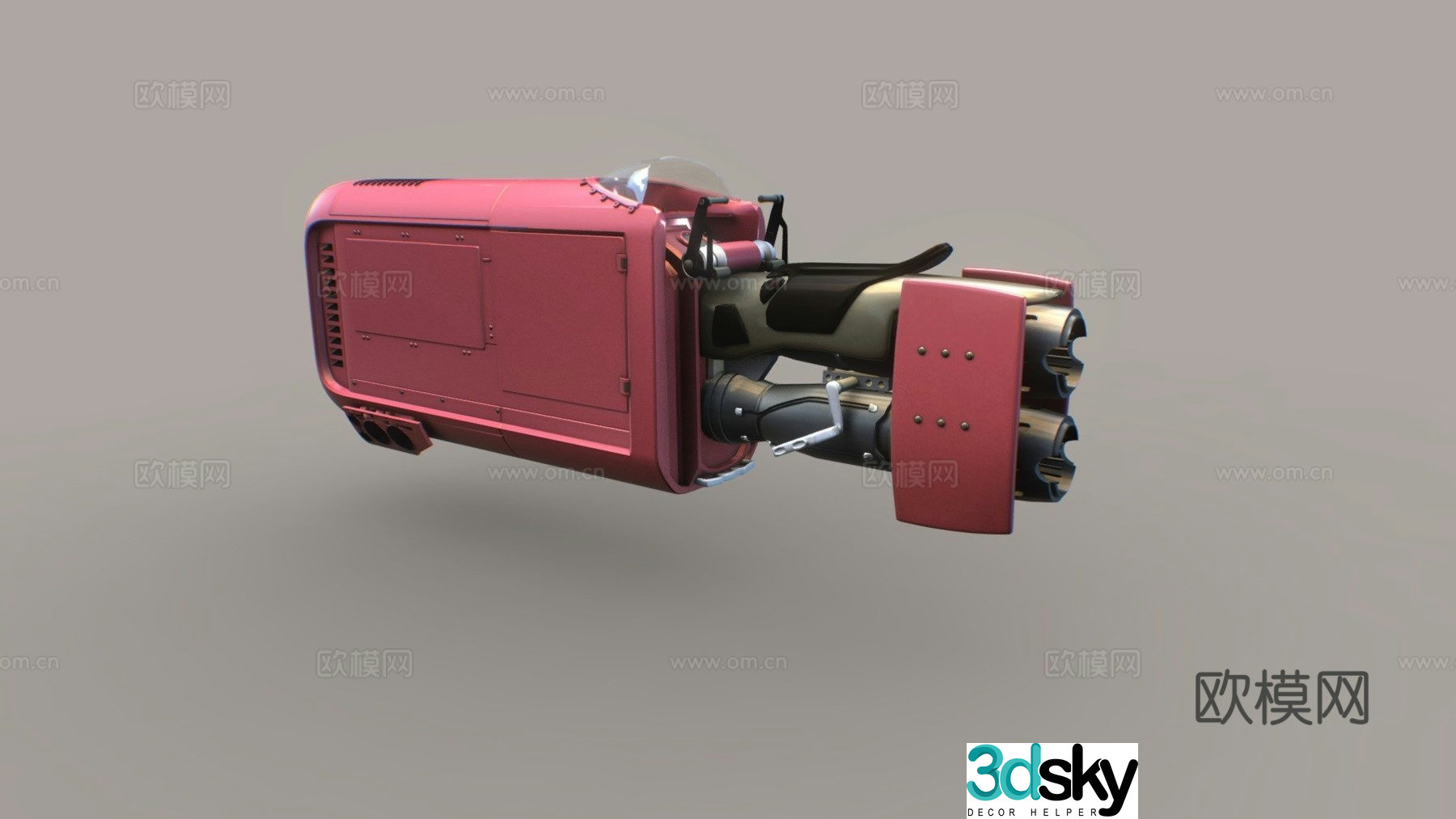 Sci-fi speed car concept car 3d model
