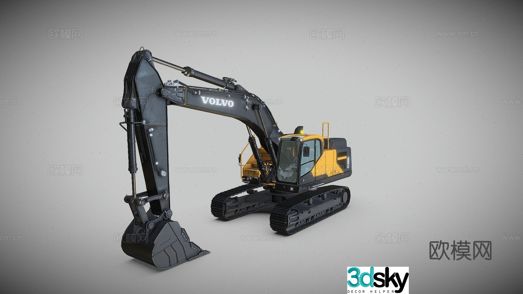excavator 3d model